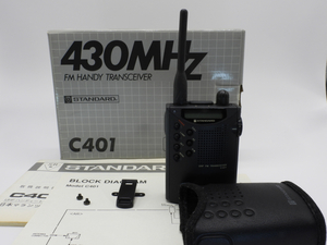  Japan Marantz (STANDARD) C-401 430MHz FM handy transceiver ( working properly goods ) accessory attaching 