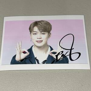 JIMIN(BTS)* steel photograph (2L size )* autograph autograph 