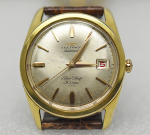 1960 period? Tecnos TECHNOS Star Chief 30 stone self-winding watch Vintage antique wristwatch 