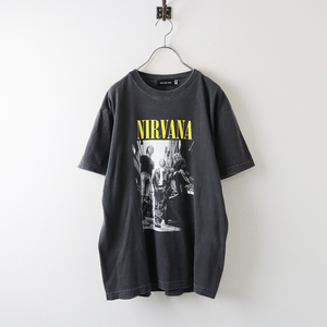 人気 完売品 グッドロックスピード GOOD ROCK SPEED NIRVANA ニルヴァーナ Photo TシャツM/グレー USED加工 【2400013905855】