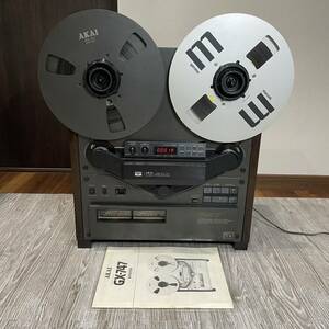 AKAI Akai open reel deck GX-747 stereo tape deck reel use with instruction attached 