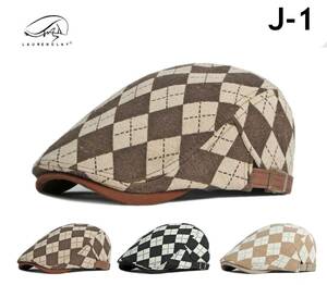 ハンチング帽子メンズ ハンチング ベレー帽 デニムハンチング ウオッシュ加工 ダメージ加工 カジュアル派帽子 メンズ Jカラー