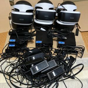 【送料無料】PlayStation VR SONY まとめ6セットPSVR ☆ まとめ売り ヘッドセット プロセッサーユニット カメラ PS4 