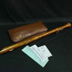 DEc064Y06 all sound zen on ZEN-ON wooden tenor recorder 2000B woodwind instrument Tenor RECORDER case attaching 