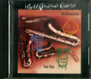 D00156001/CD/World Saxophone Quartet「With African Drums - Four Now」