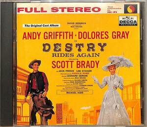 D00147409/CD/Andy Griffith Dolores Gray「Destry Rides Again (Original Broadway Cast)」