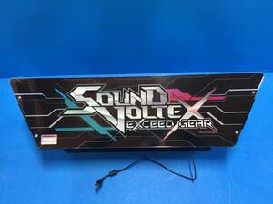  used arcade Konami KONAMI sound Voltec s Exceed gear title signboard 