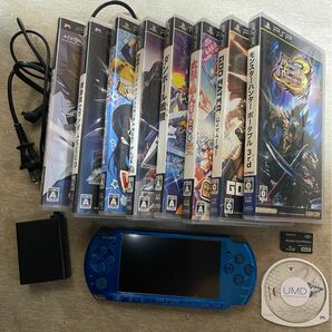 SONY プレイステーションポータブル　PSP-3000 ソフト9本セット