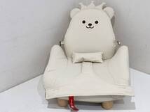 2406259 美品 ピープル people テディハグ Teddy Hug ベビーチェア アイボリー リクライニング 対象月齢1ヶ月から_画像1