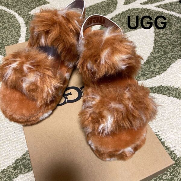 UGG】Oh Yeah Spotsファーサンダル新品