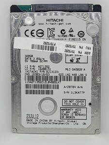 2.5インチHDD HITACHI HTS543232A7A384 320GB