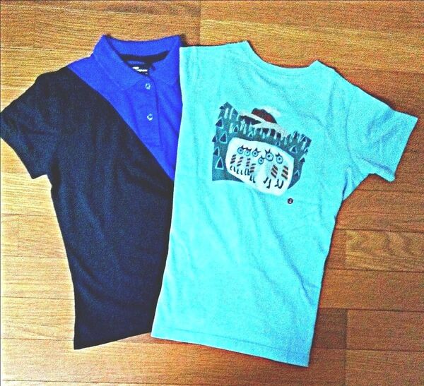 ☆graniph半袖ポロシャツとMont-bell Tシャツの2枚組セット