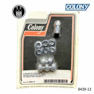 クロームメッキ オイルポンプ キャップ ナット ハーレーダビッドソン 8439-13 colony コロニー