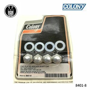 カドミウム ロッカーシャフトキャップナット ワッシャーキット ハーレーダビッドソン 8401-8 colony コロニー