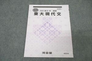 WP26-058 河合塾 東京大学 東大現代文 テキスト 未使用 2023 夏期 02s0B