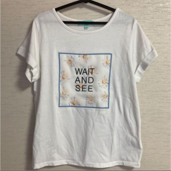 【Lindsay】半袖Tシャツ150*ホワイト