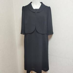 美品 15AR 大きいサイズ　３L 喪服　BUCKINGHAM / バッキンガム　ブラックフォーマルワンピース