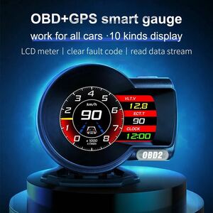 新品 OBD2スマートメーター HUD GPS OBDⅡ