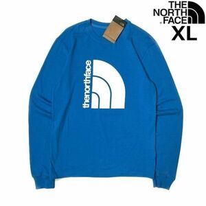 売切り【正規新品】THE NORTH FACE◆L/S COORDINATES TEE 長袖 Tシャツ ロンT US限定 立体ロゴ 上質 アウトドア(XL)青 180902-5