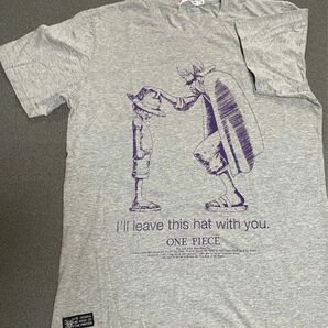 ONE PIECE UT Tシャツ ユニクロ グレー Lサイズ ルフィ＆シャンクス