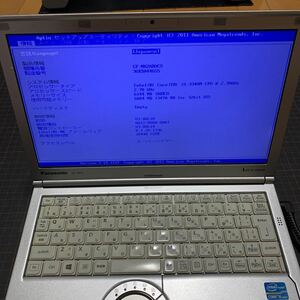  laptop Panasonic Let's note CF-NX2 Core i5-3340M memory 6GB HDD less BIOS only verification junk ②