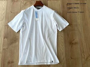 新品 COMME CA ISM コムサイズム メン コットン天竺 ジャケットTシャツ 01ホワイト Mサイズ 60TC04 定価3,900円