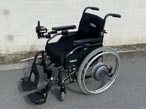 2022年製　YAMAHA ヤマハ 電動車椅子 JWアクティブ PLUS+ X0F1-P Pタイプ 22インチ 折りたたみ式 右操作 電動/手動切替可