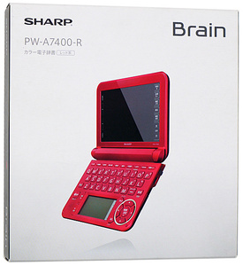 ▲▲SHARP製■電子辞書 Brain PW-A7400-R■レッド□訳あり●新品