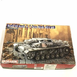 ドラゴン 1/35 9035 Stug 3 Ausf. C 7.5cm Stuk 40 L/48 プラモデル 未組立 保存箱付き QR052-424