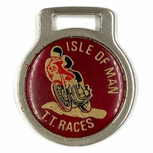 アイルオブマン キーホルダー用メダル ISLE OF MAN Key Chain Medal ビンテージ バイカー レザークラフト Vintage Biker Leather Craft