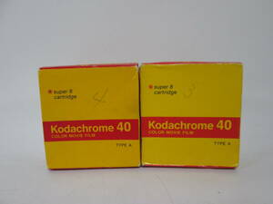 [0604n S10841]Kodak SUPER8 Kodachrome40ko Duck цвет Movie плёнка 2 шт TYPE A