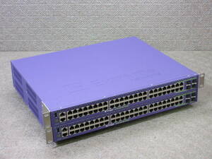 【2台セット】Extreme Networks / Summit X440-G2-48t-10GE4 / 10GB SFPモジュール *3 / No.T138