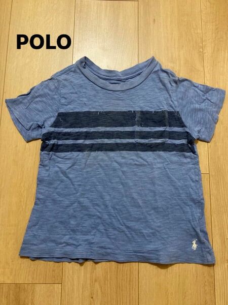 【used】POLO ラルフローレン　キッズTシャツ　ブルー