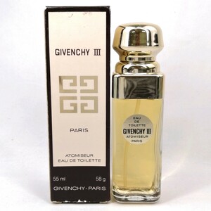 C 71 Φ 【 55ml ほぼ満タン 】 GIVENCHY Ⅲ ジバンシィ 3 EDT オードトワレ SP スプレー 香水 フレグランス 箱付き フランス製