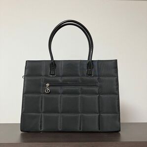 美品】 トートバック キルティング ビジネスバック ハンドバック 黒