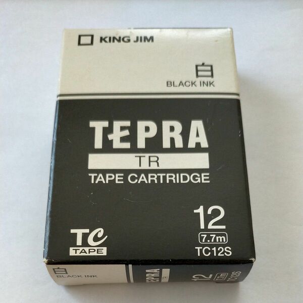 キングジム TC12S テプラ テープカートリッジ TR 未使用品
