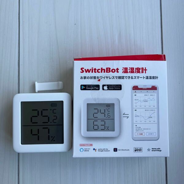 SwitchBot 温湿度計 デジタル スマート家電 高精度 スイス製センサー スマホで温度湿度管理 梅雨 熱中症対策 アラーム付