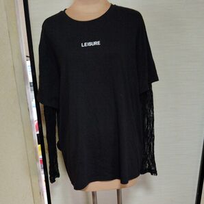 Tシャツメッシュ ブラックXL