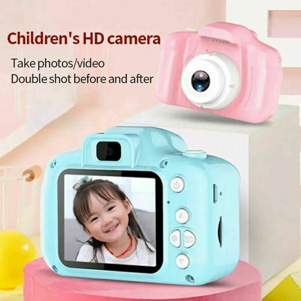 【新品未使用】 キッズカメラ トイカメラ 子供用カメラ 動画 USB充電 写真　ゲーム
