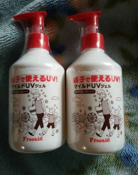 フリーエイド マイルドUVジェル 日焼け止め 250gx2本Freeaid マイルドUVジェル