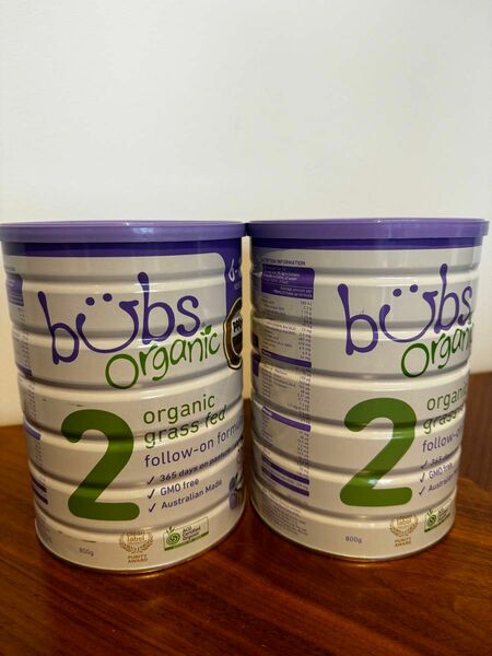 Bubs（バブス）オーガニック Organic 粉ミルク ステップ2 2缶セット