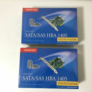 ★未使用／未開封品！★ADAPTEC SATA/SAS HBA 1405 ASC-1405 RoHS Kit (PCI Express x4) 非RAID HBAロープロファイルカード キット