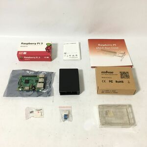 *1 jpy start! present condition goods *Raspberry Pi 3 Model B board case set (OSOYOO HDMI 3.5 -inch LCD display extra attaching )