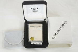 〇 ③ ルビー 天然石 STERLING SILVER スターリングシルバー Zippo ジッポー オイルライター 0005216012
