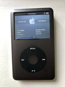 iPod classic 160GB 新品バッテリー交換済　iTunes同期動作確認済み左右音出OK 
