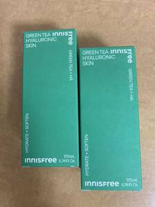 2本　イニスフリー　グリーンティー ヒアルロン スキン (化粧水) 170 mL