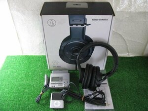 o1833/ヘッドホン,音楽プレーヤー 3個/Panasonic SJ-MR100,Apple iPod A1236 4GB,audio-technica ATX-M20x