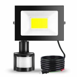  immediate payment! sensor light 30W person feeling sensor crime prevention light LED floodlight COB made chip daytime light color 6500K IP66 waterproof free rotation outdoors free shipping 8 pcs 