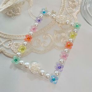 〈6〉B8 硬質ケース トレカケース デコ カラフルフラワー