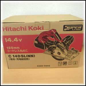 [K11] metallic material shop stock goods unused goods Hitachi Koki Hitachi cordless circular saw C14DSL(NN) 14.4V 125mm body only charger * battery optional 